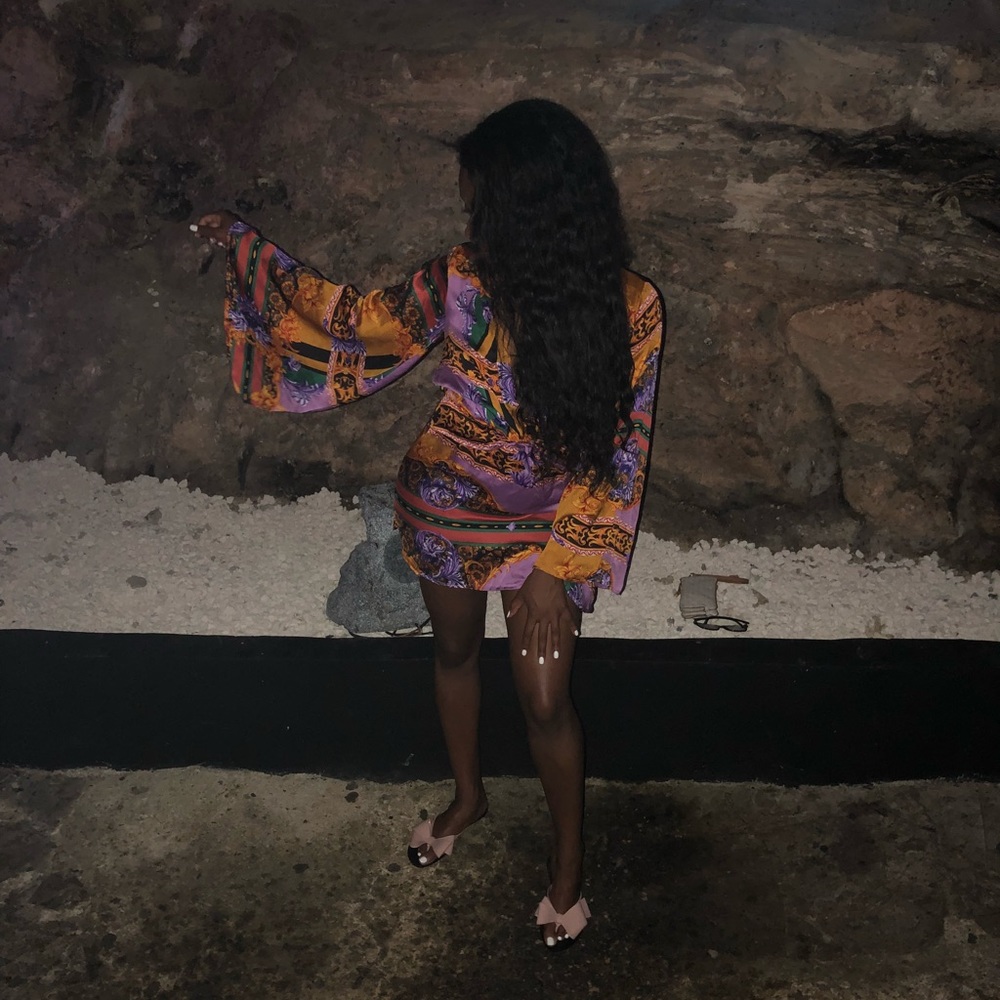 Colorful mini dress